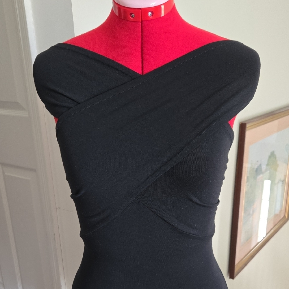 DKNY Black Wrap Bodysuit